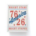 DENY Designs Bright Stars Bright Stripes Framed Mini Art Print