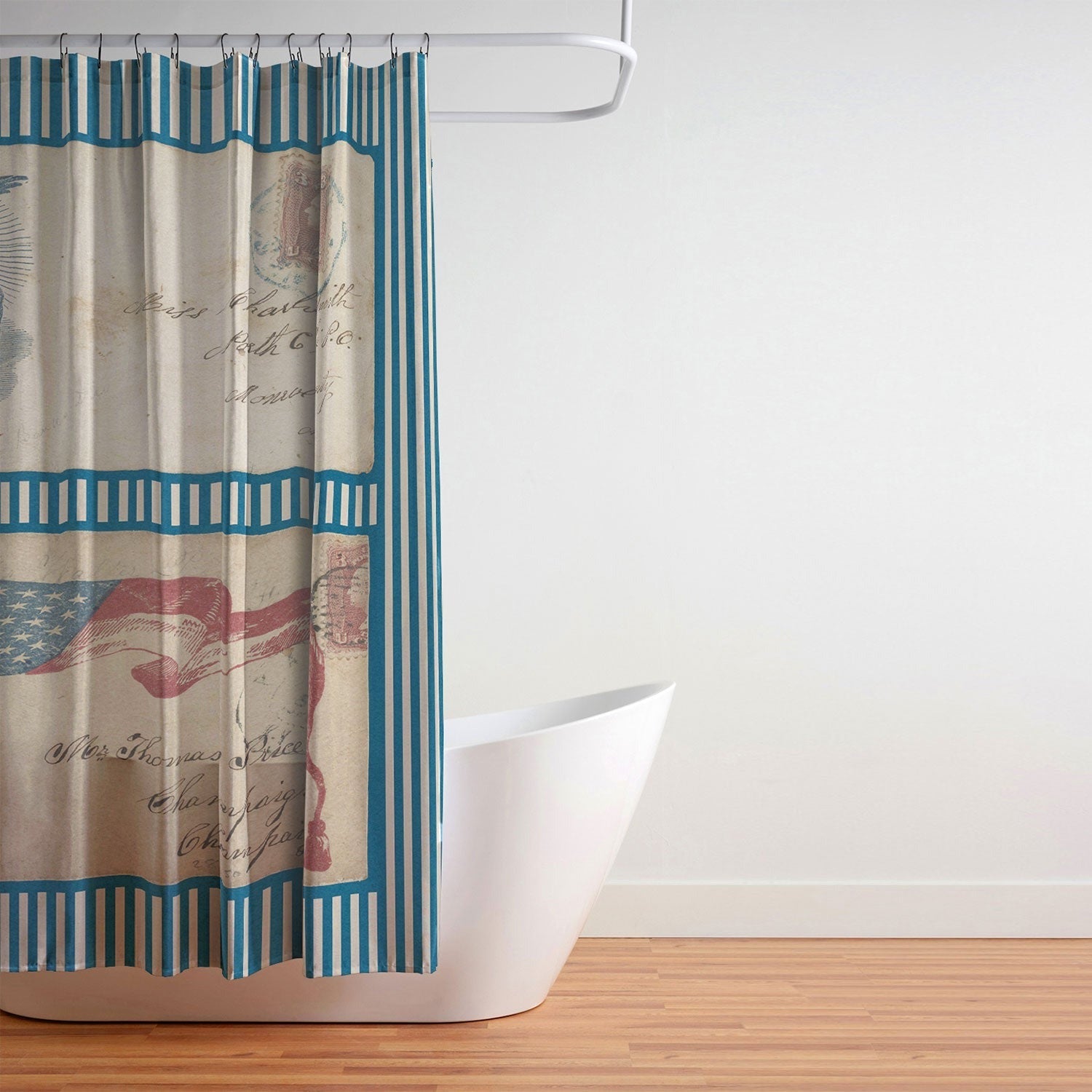 DENY Designs Civil War Envelopes Shower Curtain