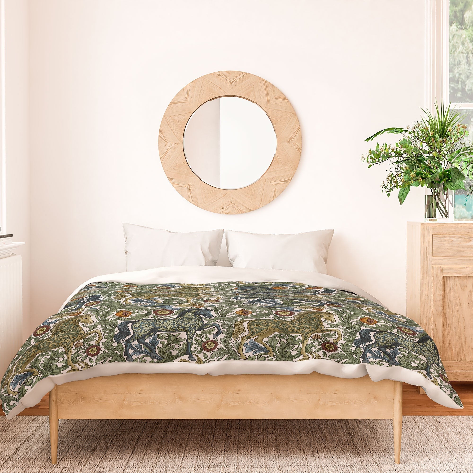 Marta Barragan Camarasa Renaissance Horse Garden Duvet Cover