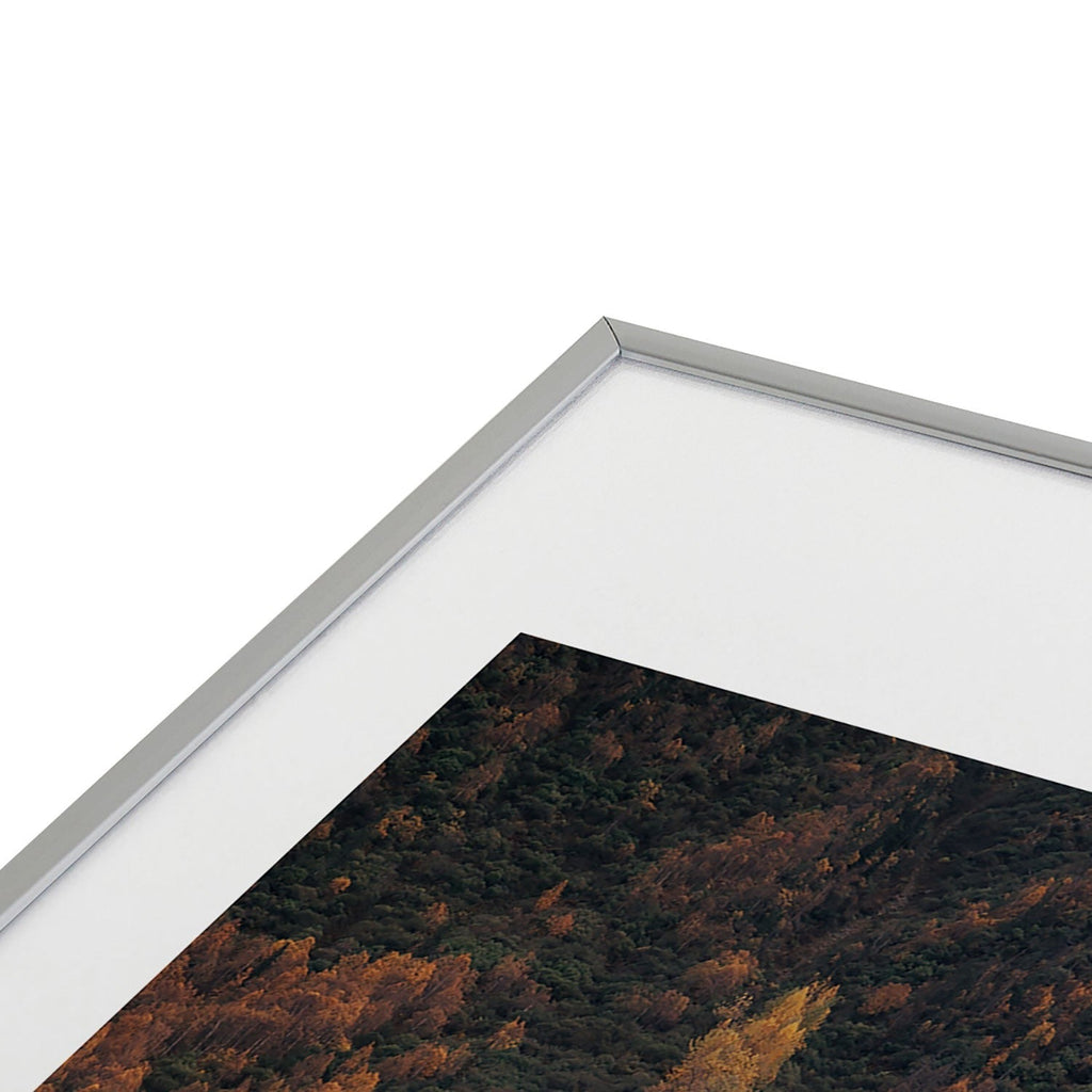Hannah Kemp Fall Lake Metal Framed Art Print