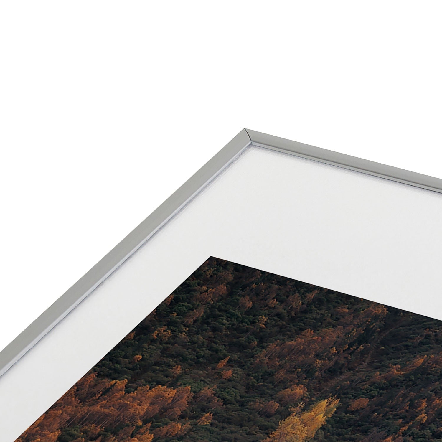 Hannah Kemp Fall Lake Metal Framed Art Print