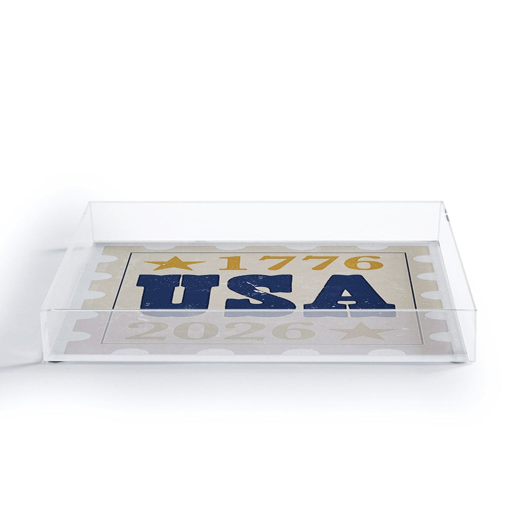 DENY Designs USA Stamp Acrylic Tray