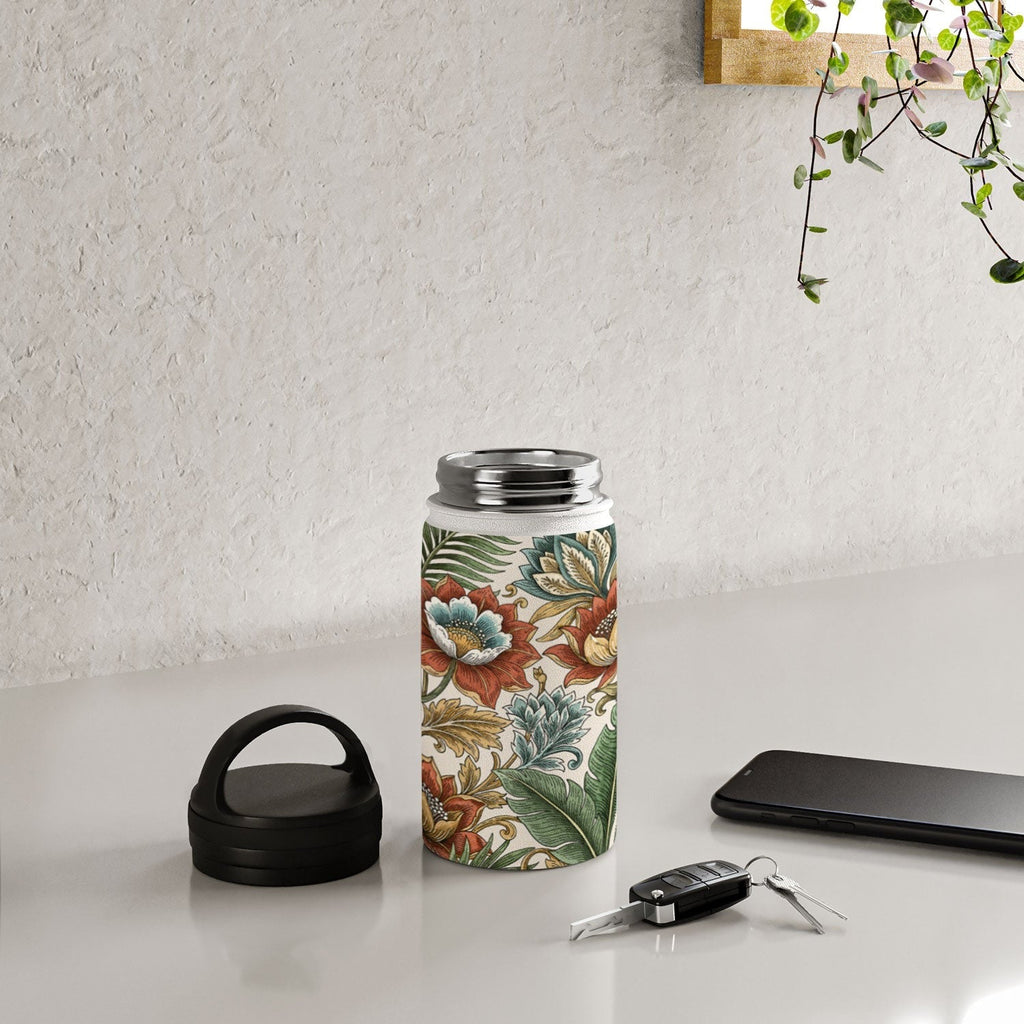 Marta Barragan Camarasa Retro Jungle Garden Water Bottle