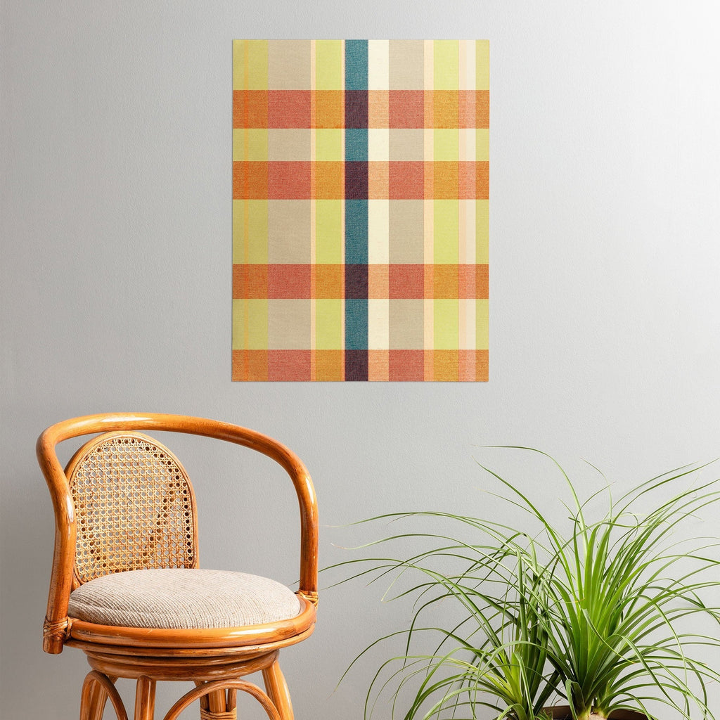 Marta Barragan Camarasa Retro Picnic Plaid Warm Tones Poster