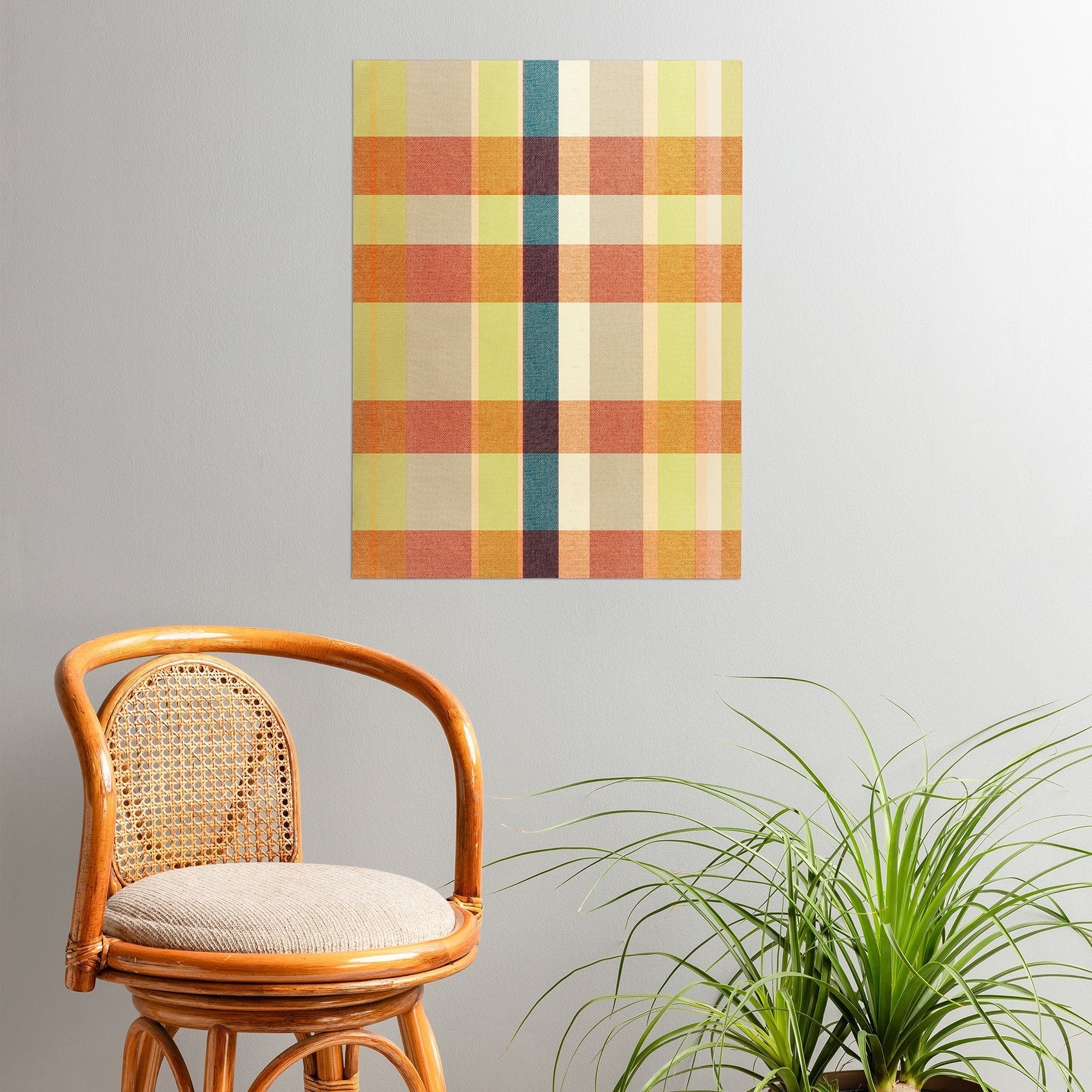 Marta Barragan Camarasa Retro Picnic Plaid Warm Tones Poster