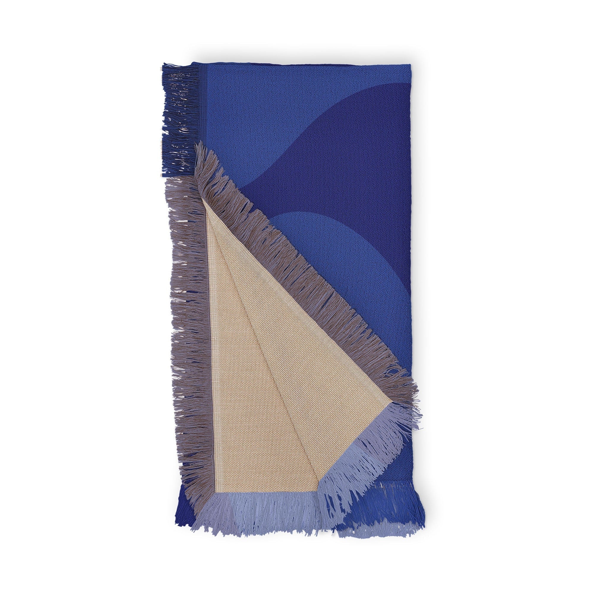 Camilla Foss Blue Pebble Throw Blanket