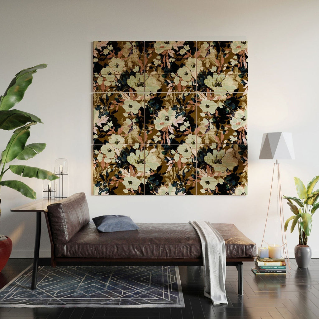 Marta Barragan Camarasa Romantic Floral Fusion Wood Wall Mural