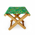 Pimlada Phuapradit Ditsy Spring Floral Green Folding Stool