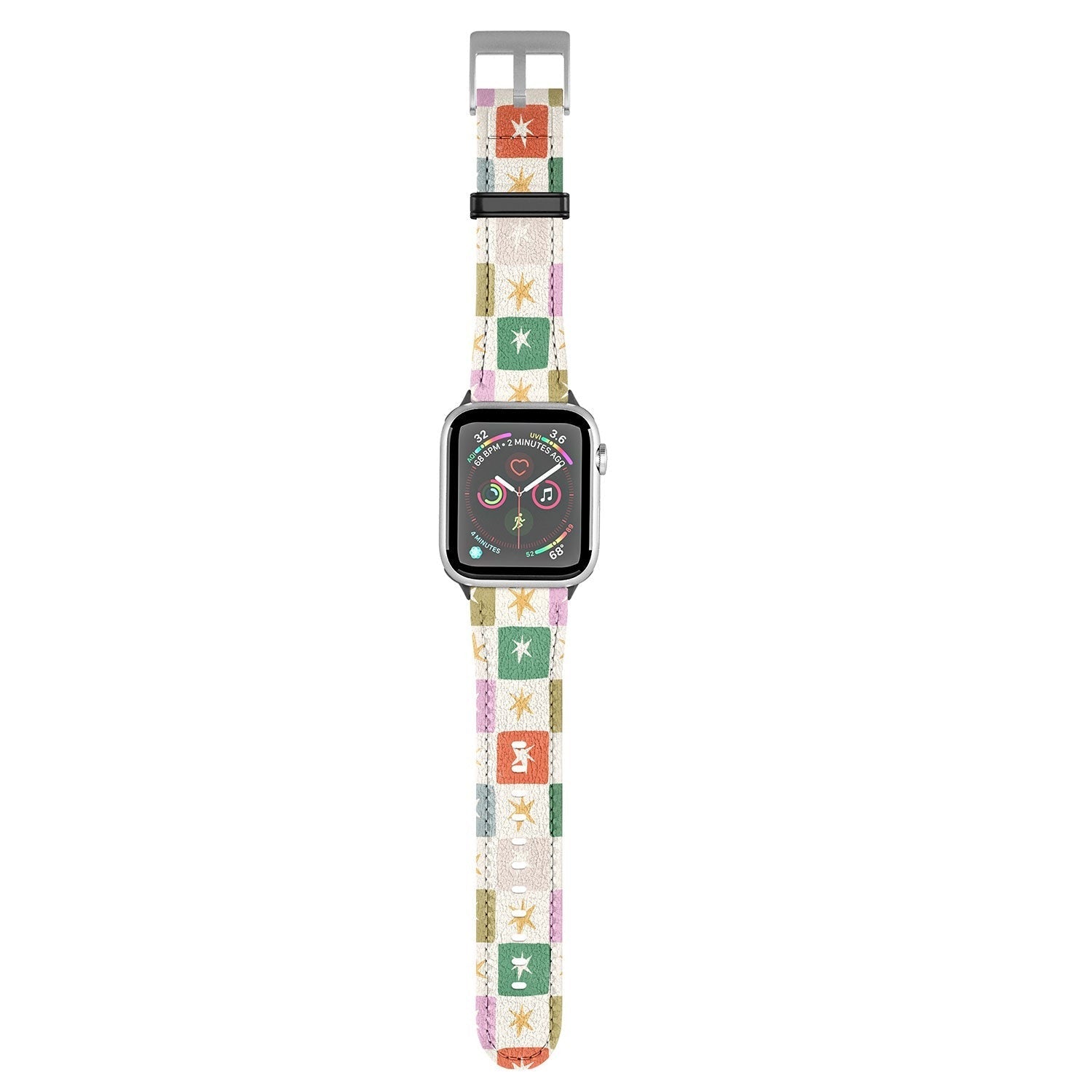LouBruzzoni Retro Star Block Pattern Apple Watch Band