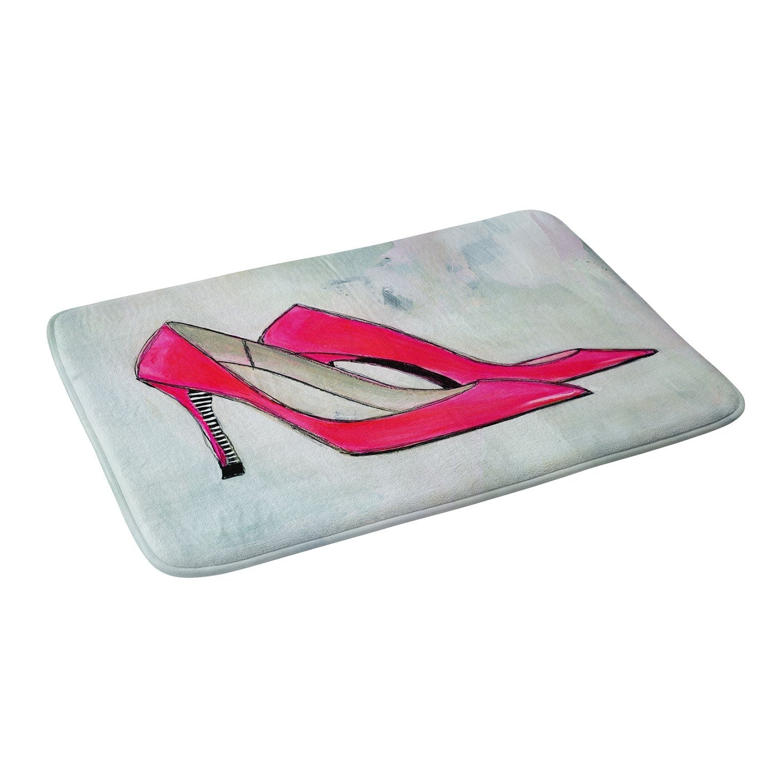 Sophia Buddenhagen Neon Walk Memory Foam Bath Mat