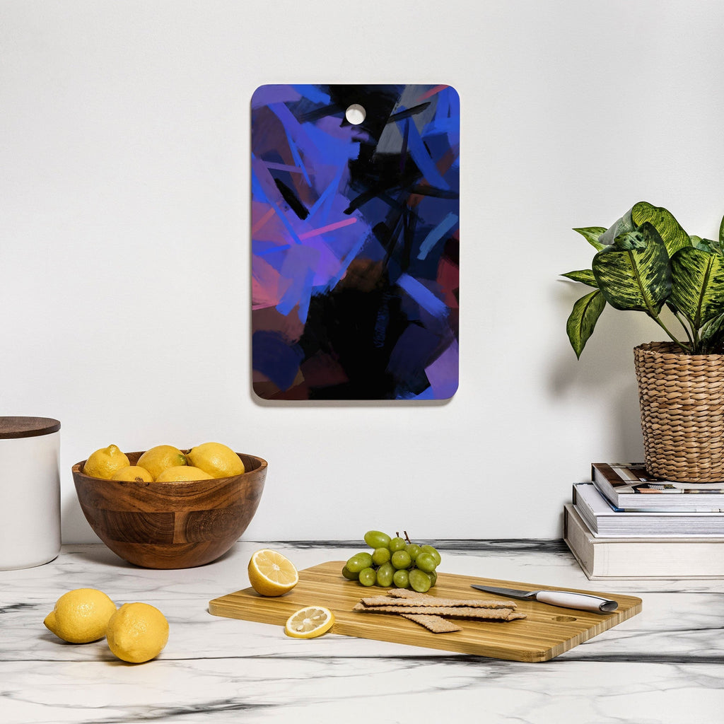 83 Oranges Midnight Sparks Cutting Board Rectangle