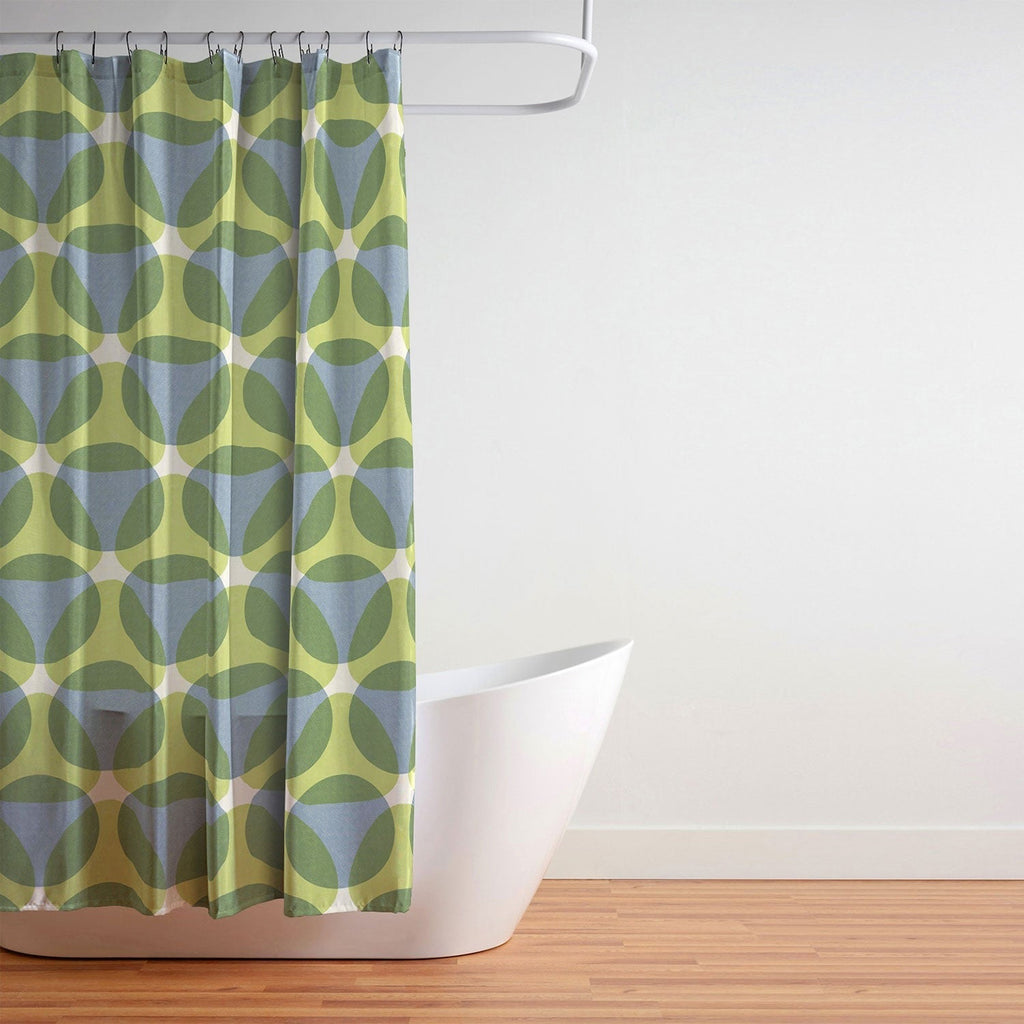 Marta Barragan Camarasa Stylish Retro Circle Shower Curtain