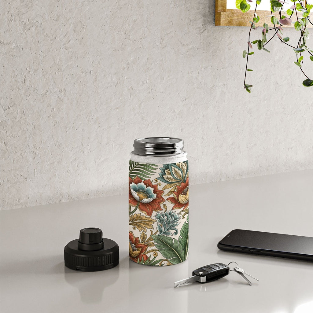 Marta Barragan Camarasa Retro Jungle Garden Water Bottle