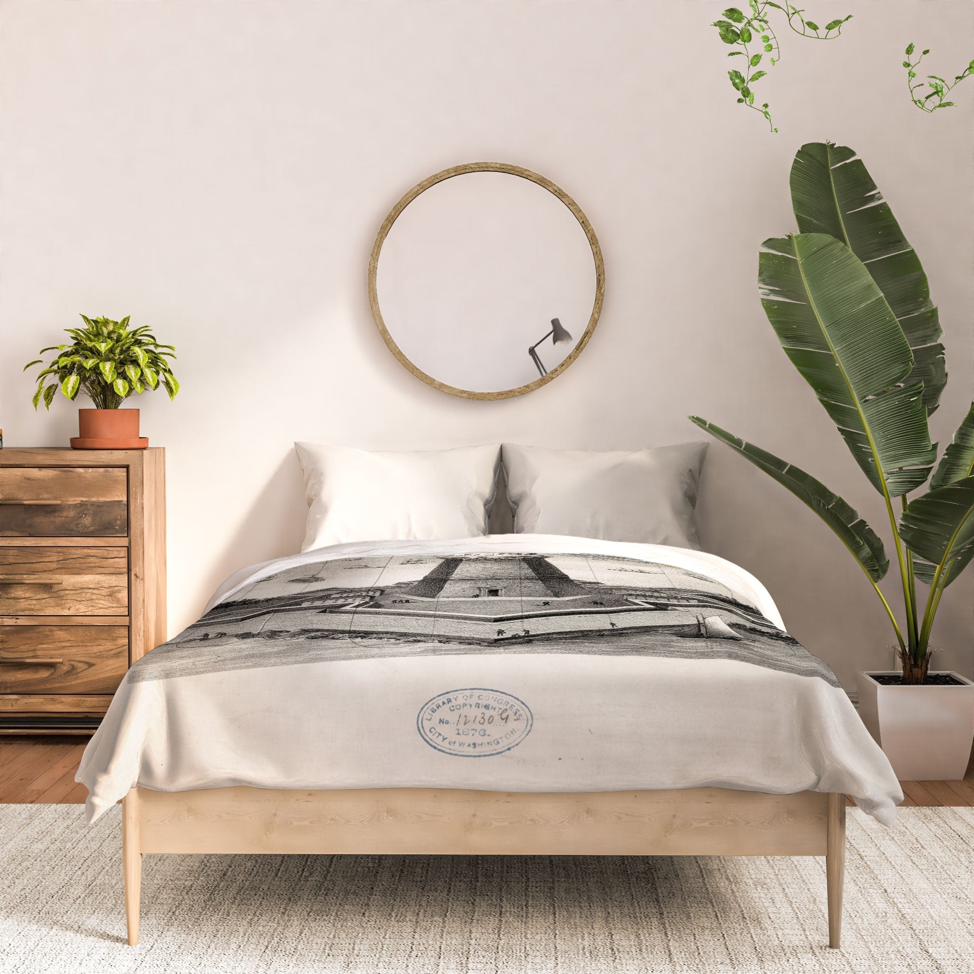 DENY Designs Vintage Lady Liberty Comforter
