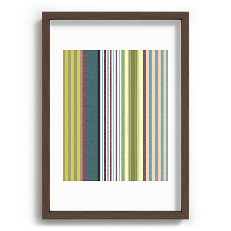 Marta Barragan Camarasa Colorful Stripe Delight Recessed Framing Rectangle