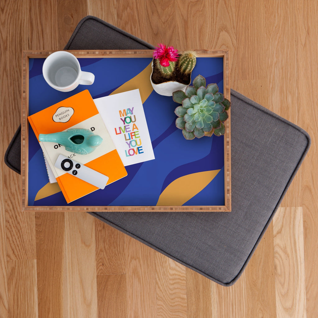 Camilla Foss Pebbles in Stream Rectangular Tray