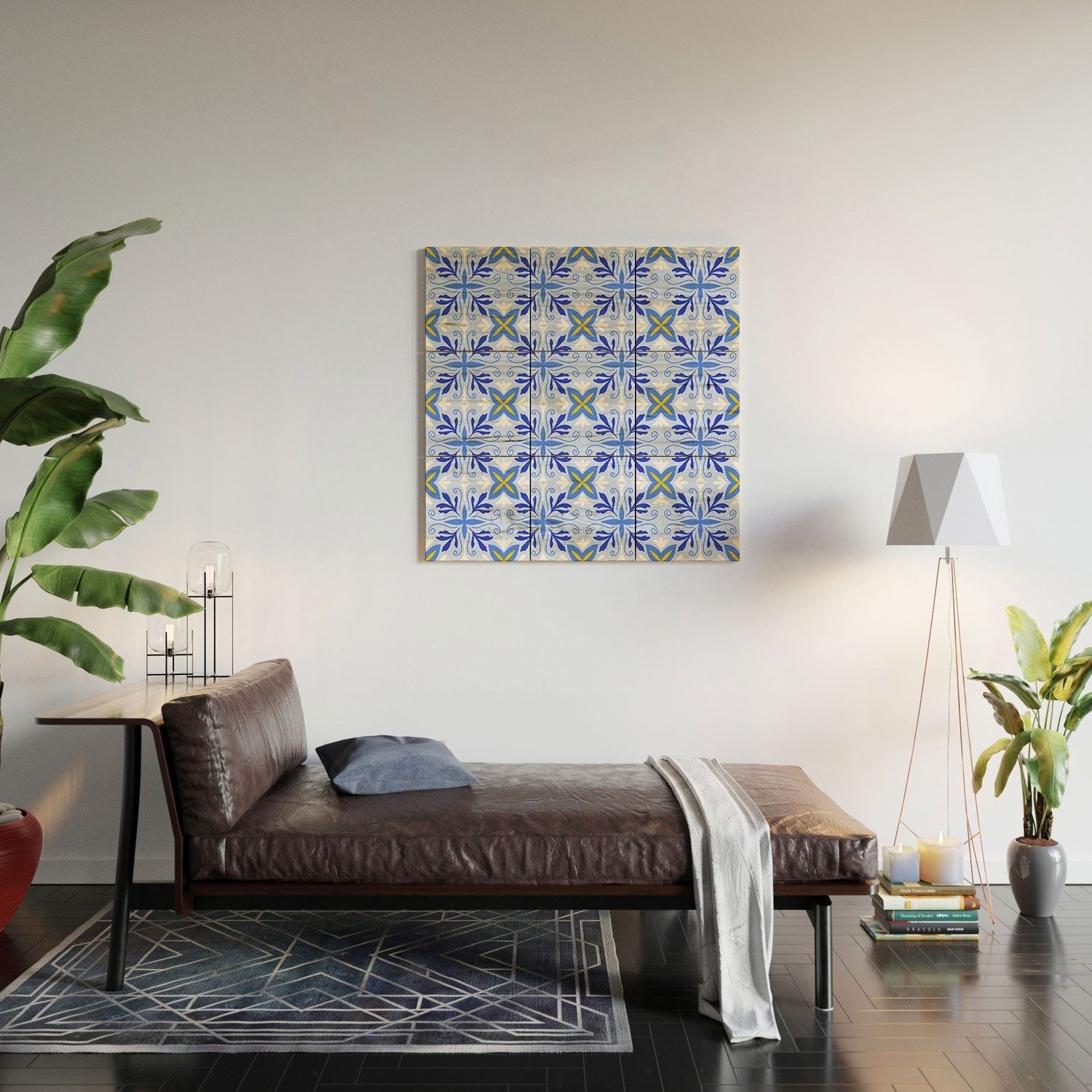 Design by Spark Dolce Vita Flourish Tile Wood Wall Mural