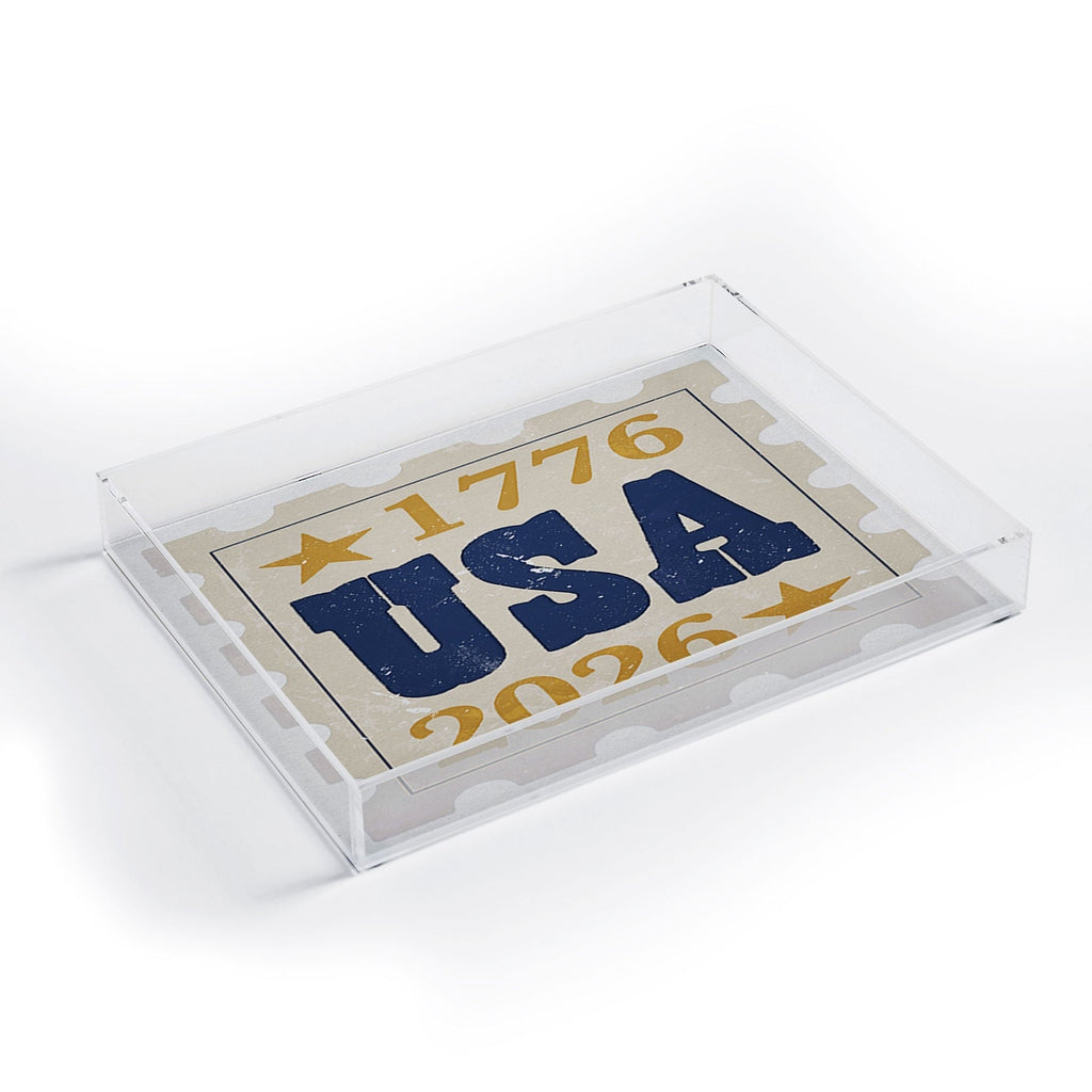 DENY Designs USA Stamp Acrylic Tray
