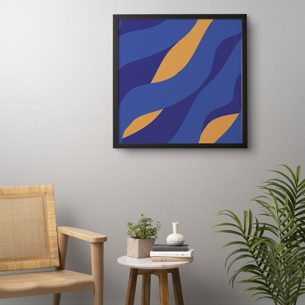 Camilla Foss Pebbles in Stream Framed Wall Art