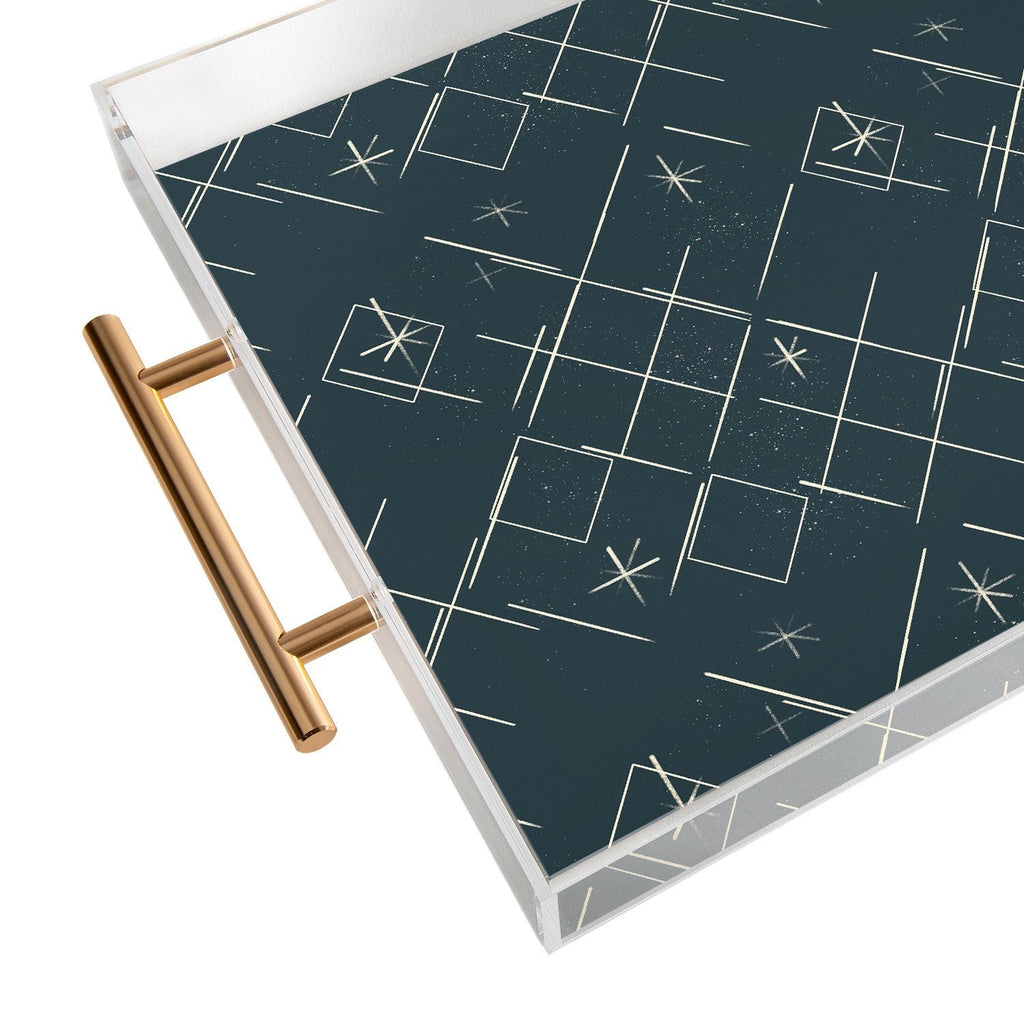 Little Om Starry Web navy Acrylic Tray