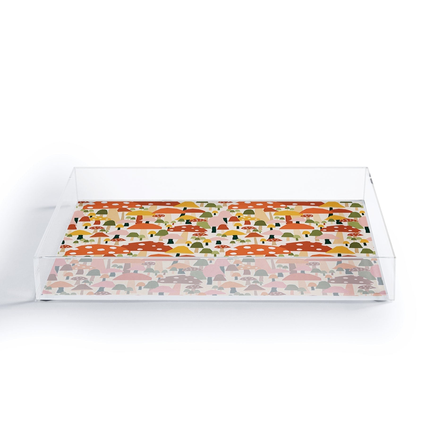 Valeria Frustaci autumnal mushrooms Acrylic Tray