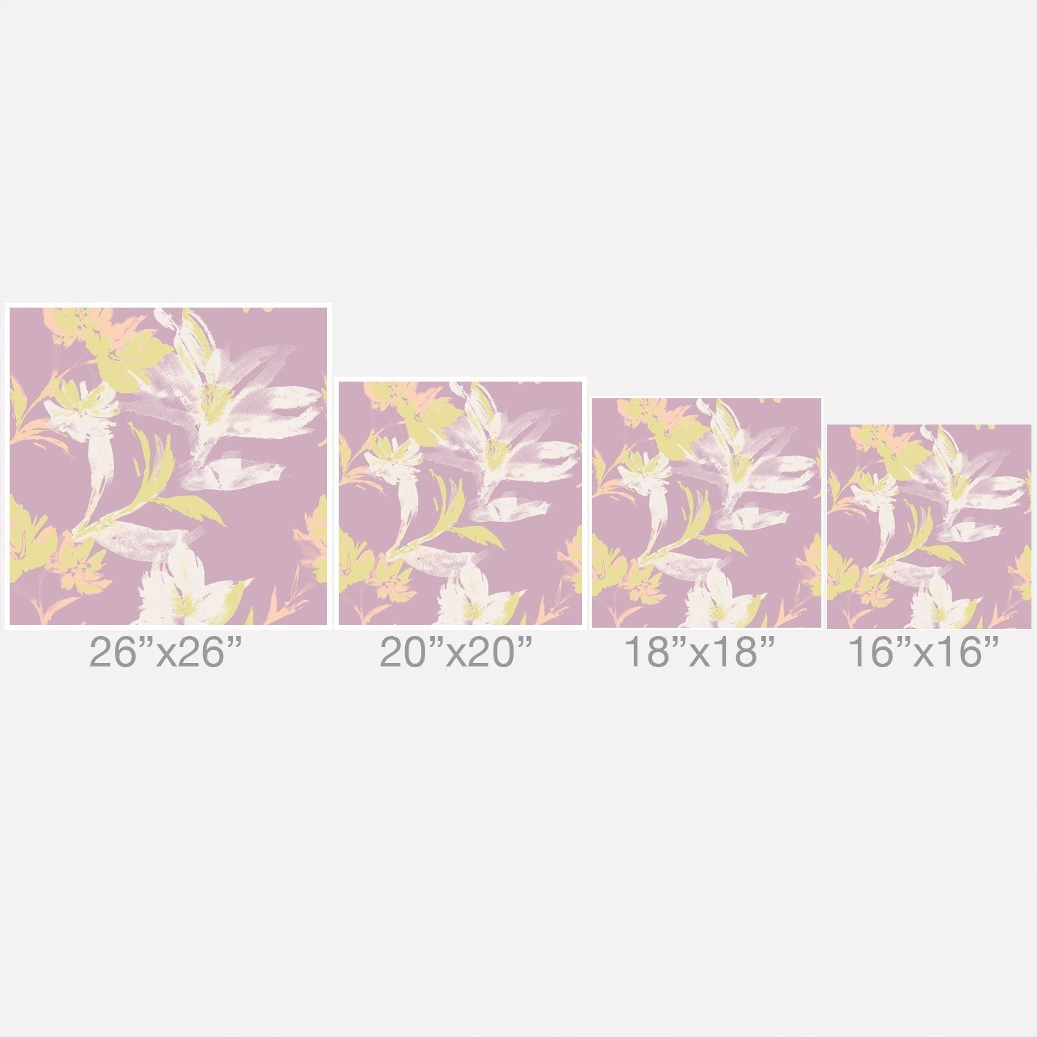Gabriela Fuente Emma Lilac Floral Outdoor Throw Pillow