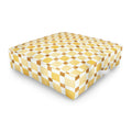 Ninola Design Everyday Artifact Checker Mosaic Tiles Geometry Yellow Outdoor Floor Cushion
