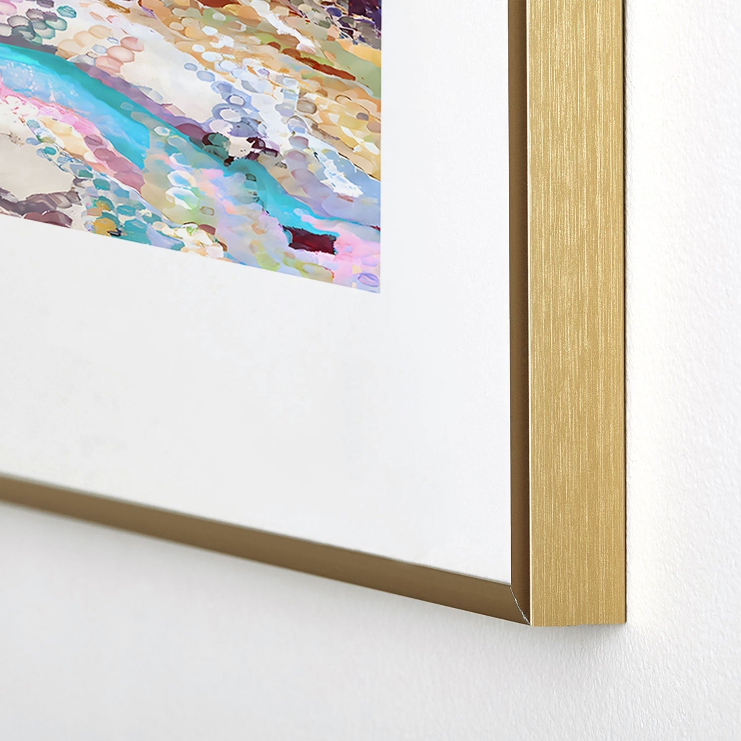 83 Oranges Sequin Haze Metal Framed Art Print