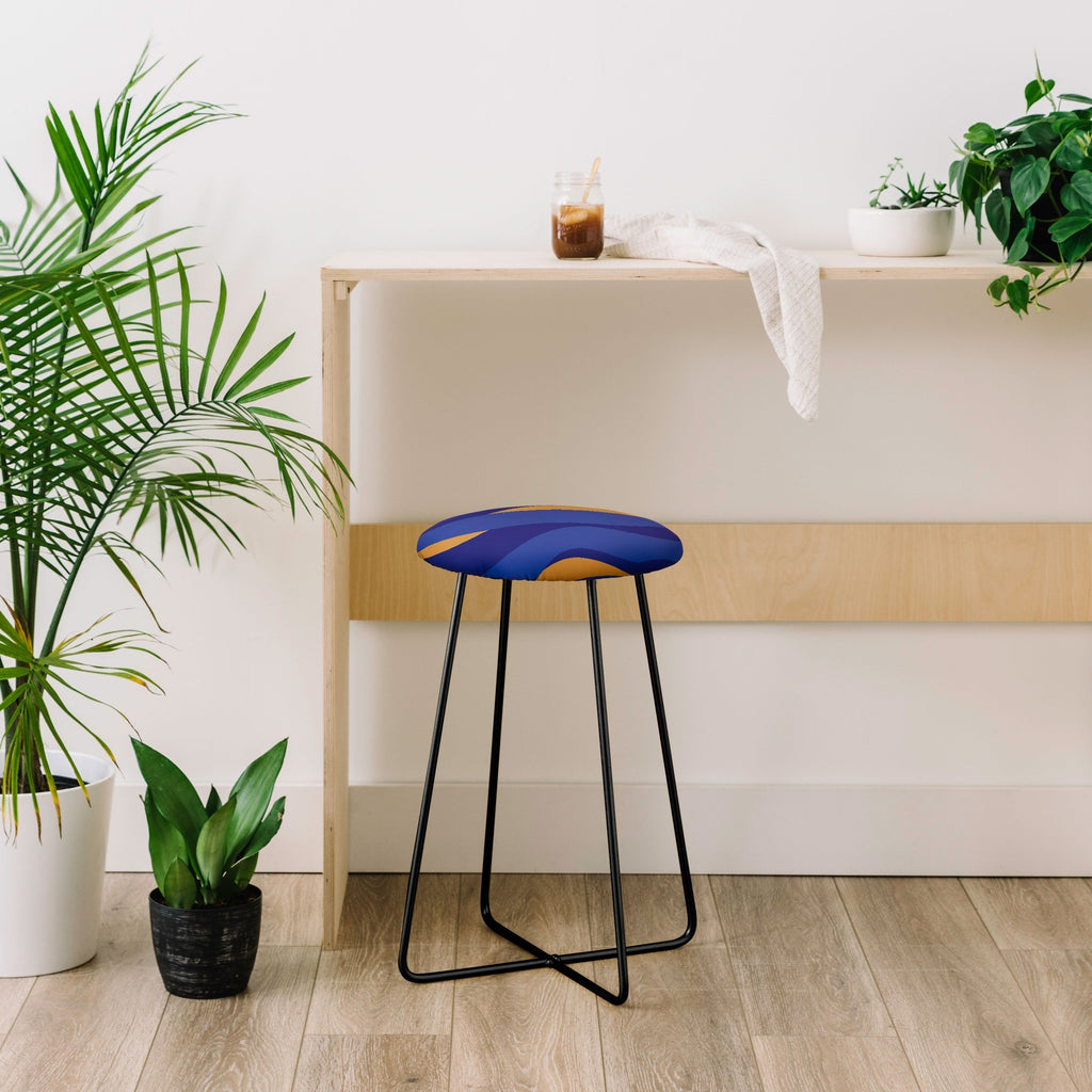 Camilla Foss Pebbles in Stream Counter Stool