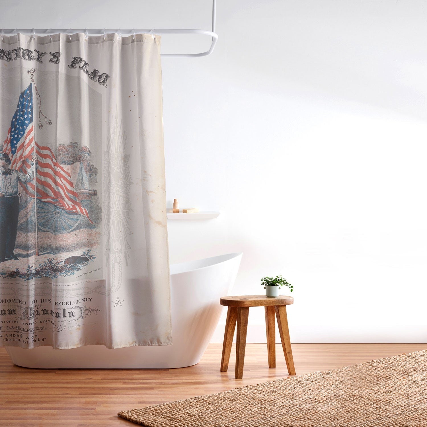 DENY Designs Our Country s Flag Shower Curtain