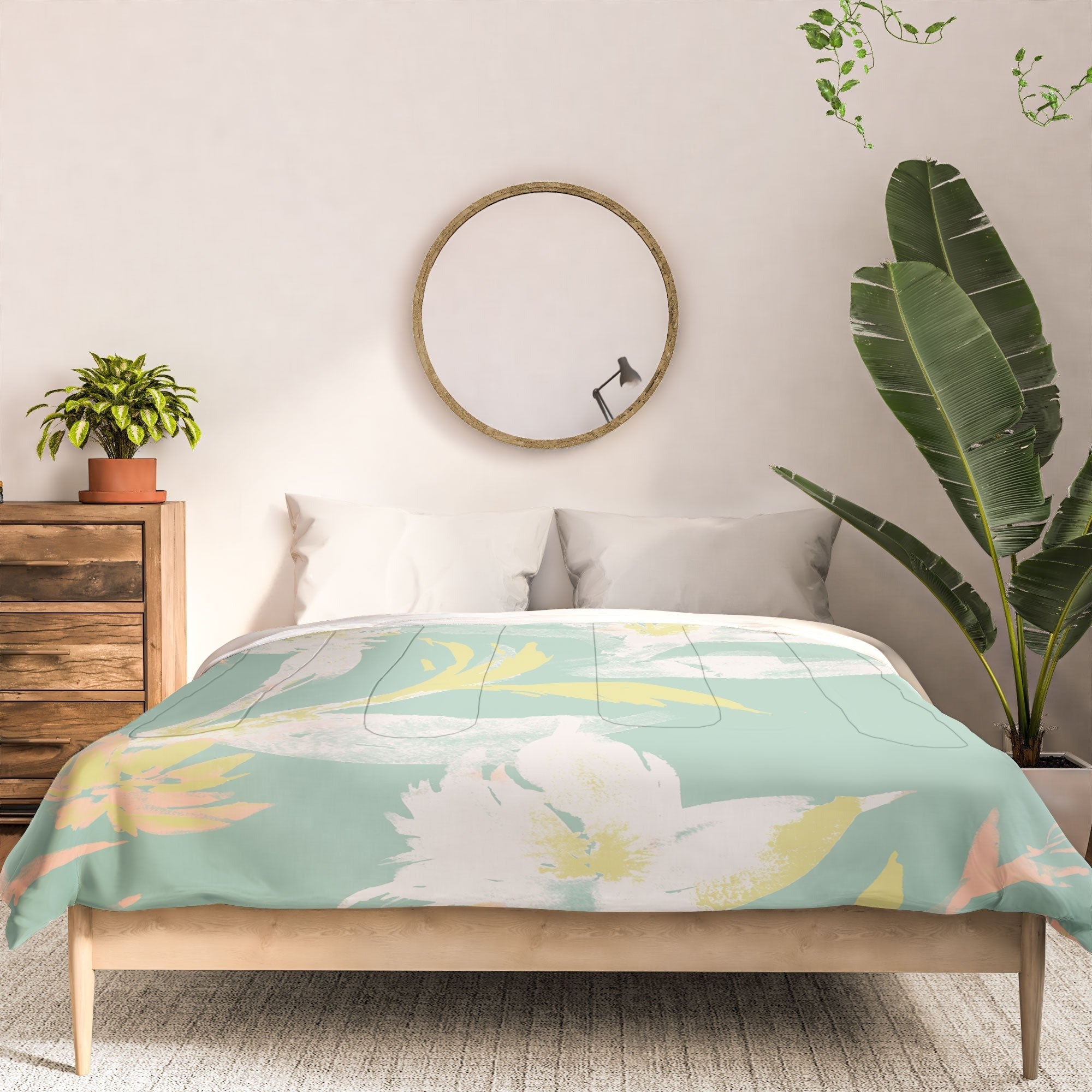 Gabriela Fuente Emma Floral Mint Comforter