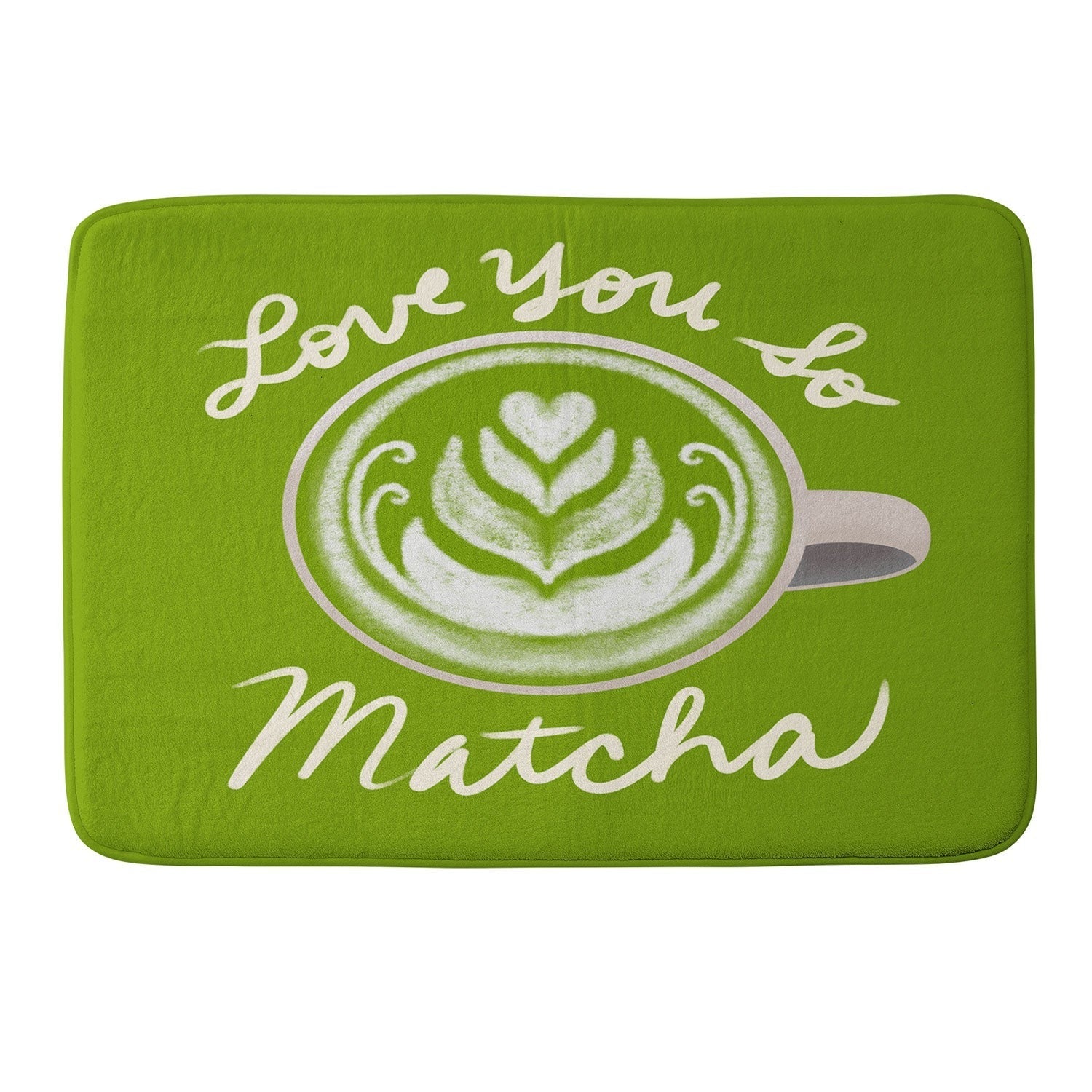 Design by Spark Love You So Matcha Memory Foam Bath Mat
