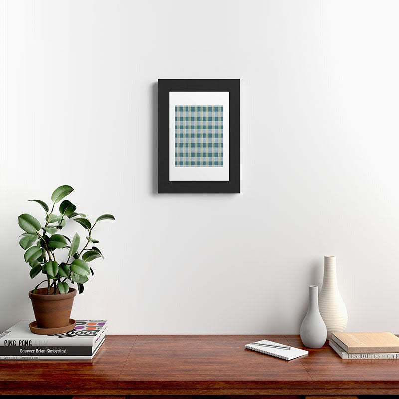 Marta Barragan Camarasa Country Style Checks Framed Art Print