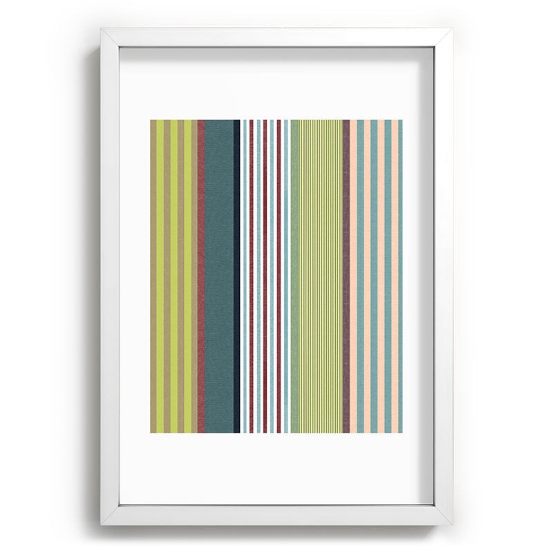 Marta Barragan Camarasa Colorful Stripe Delight Recessed Framing Rectangle