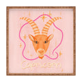 Little Om Zodiac Sign Capricorn Square Tray
