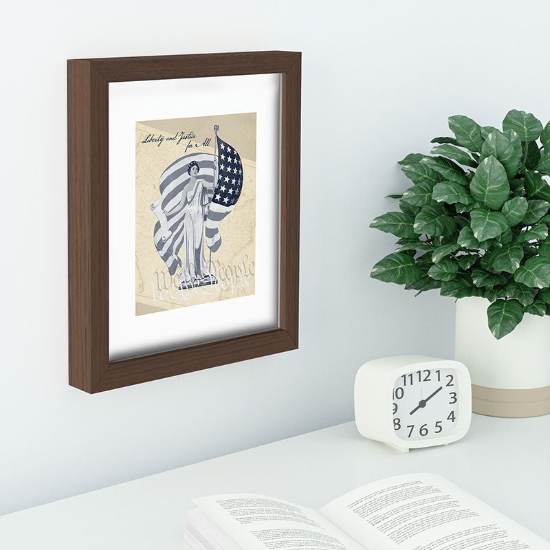 DENY Designs Liberty and Justice Woman Recessed Framing Rectangle