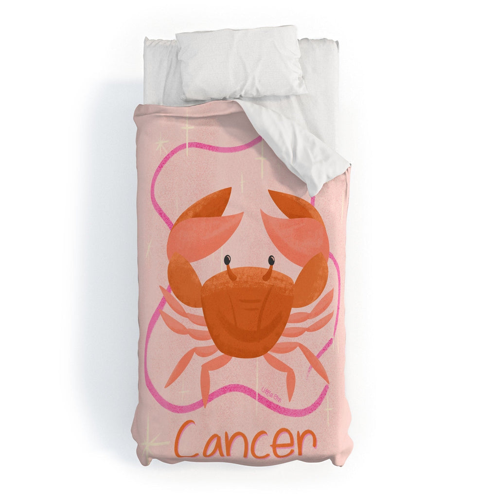 Little Om Zodiac Signs Cancer Duvet Cover