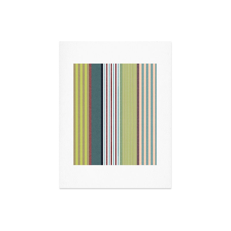 Marta Barragan Camarasa Colorful Stripe Delight Art Print
