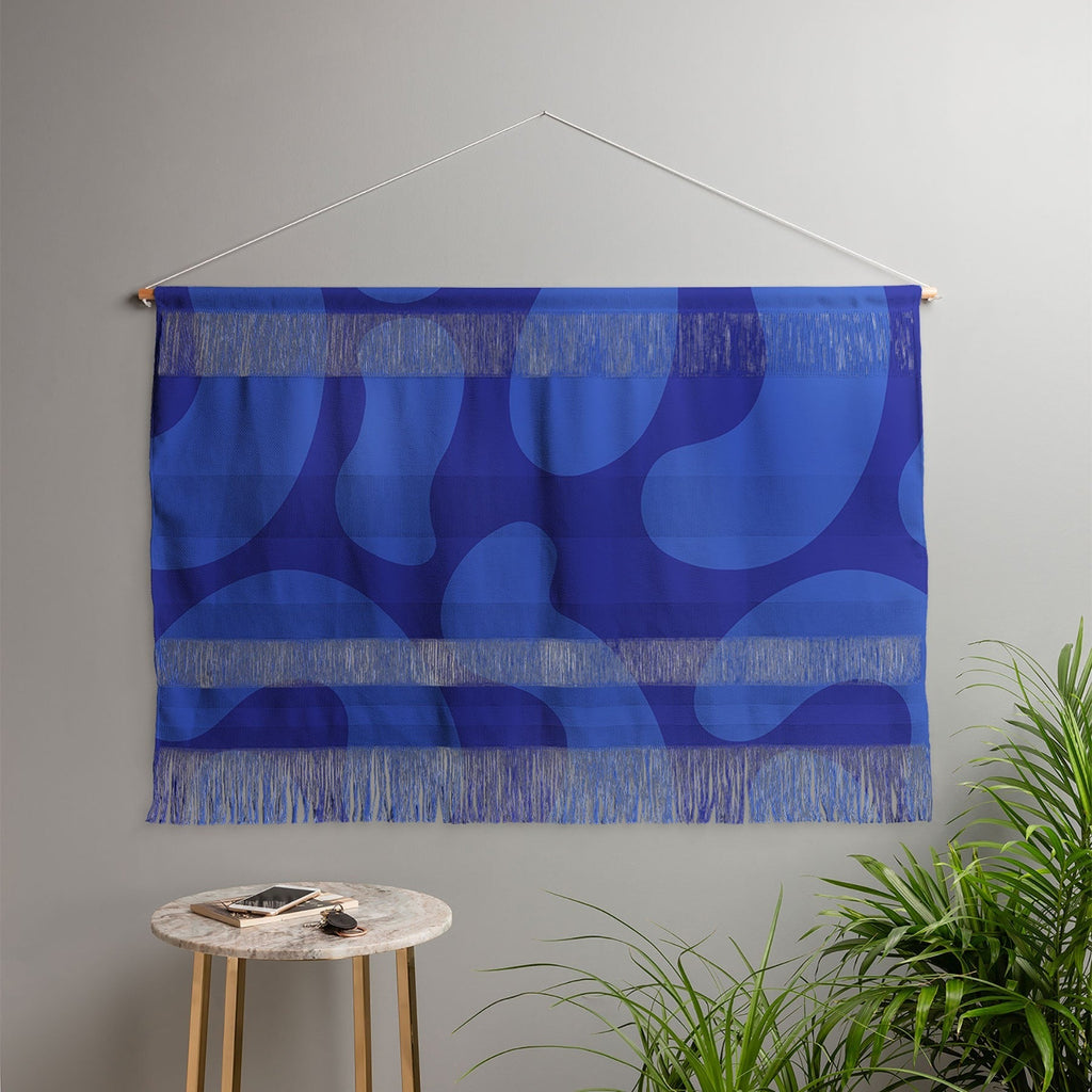 Camilla Foss Blue Pebble Wall Hanging Landscape