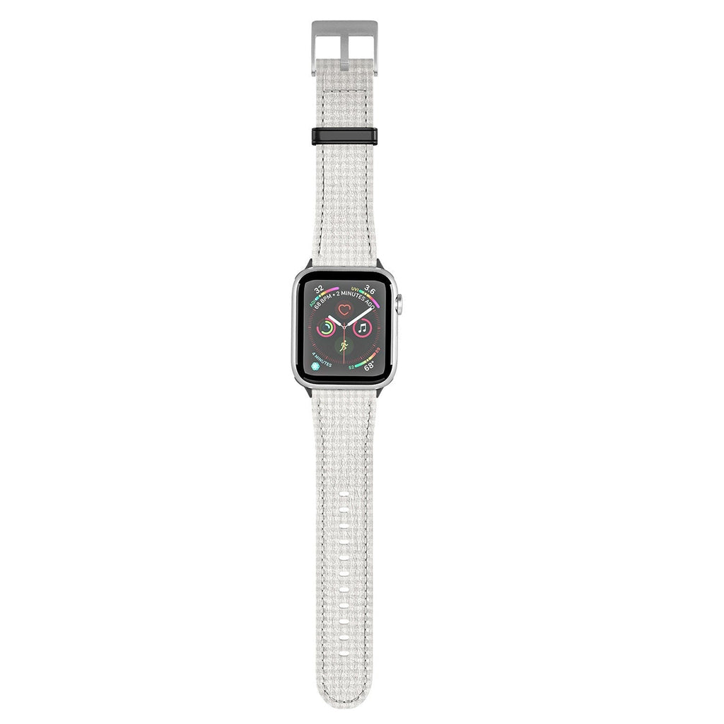 Colour Poems Gingham Plaid Pattern Cloud White Apple Watch Band