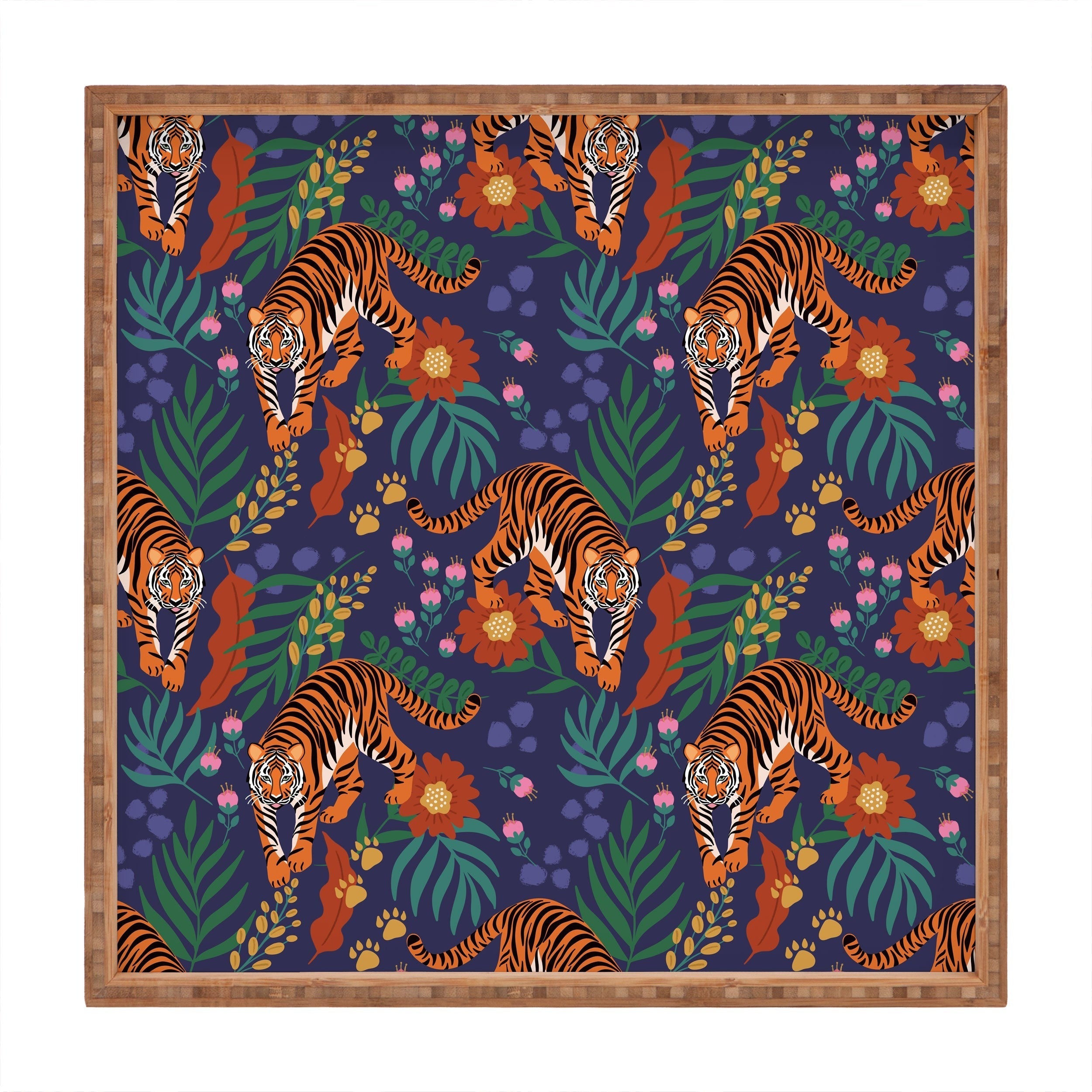 Design by Spark Tiger of the Glorious Jungle Square Tray