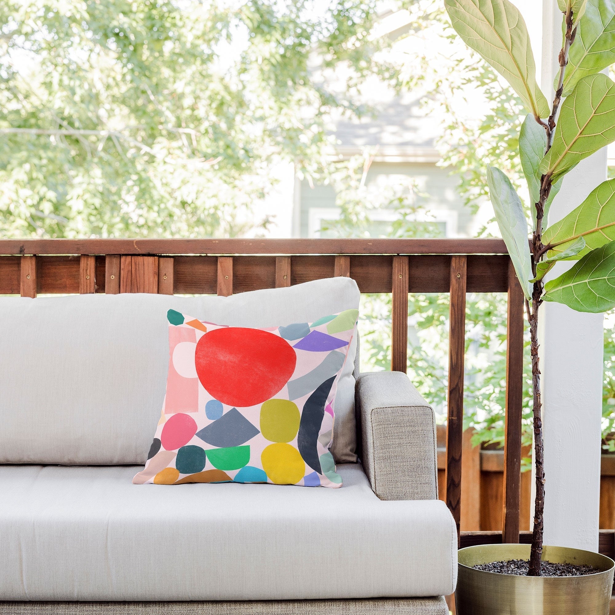 Garima Dhawan Colored Toys 4 Outdoor Throw Pillow