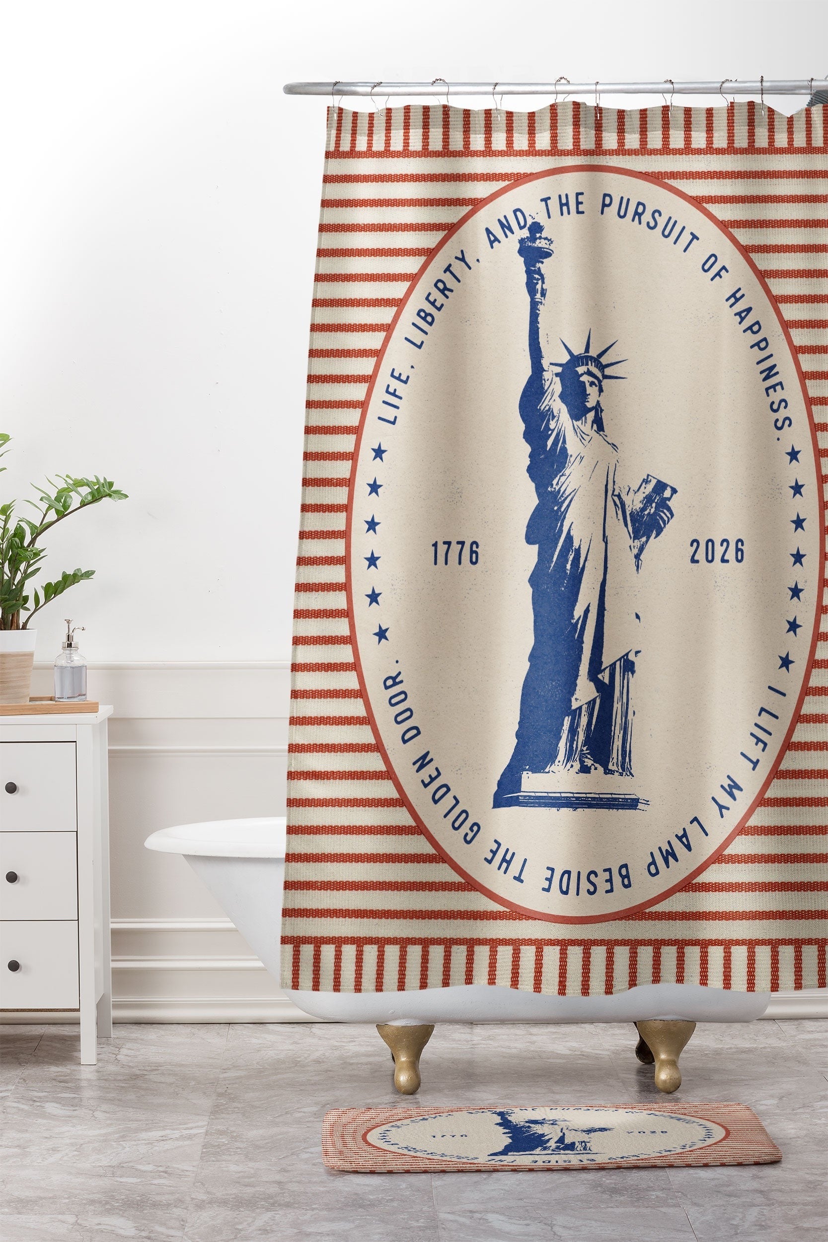 DENY Designs Life Liberty Memory Foam Bath Mat