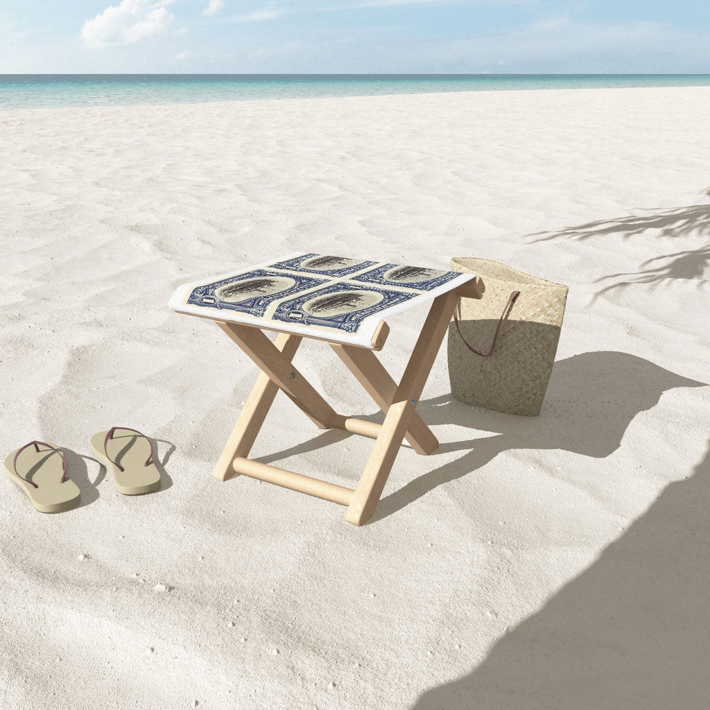 DENY Designs 1901 1c Fast Lake Navigation Stamps Folding Stool
