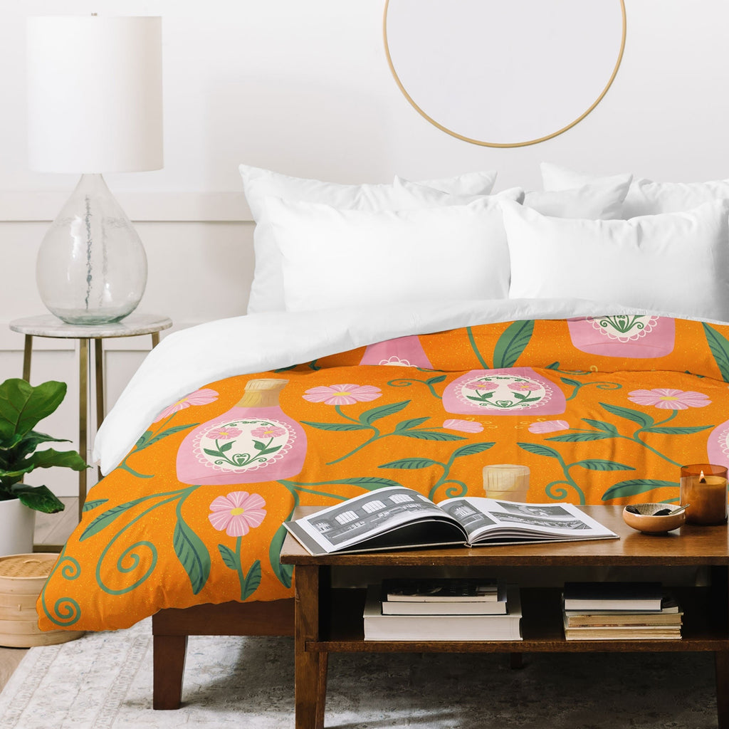 Design by Spark Rose Bubbly And Florals Duvet Cover