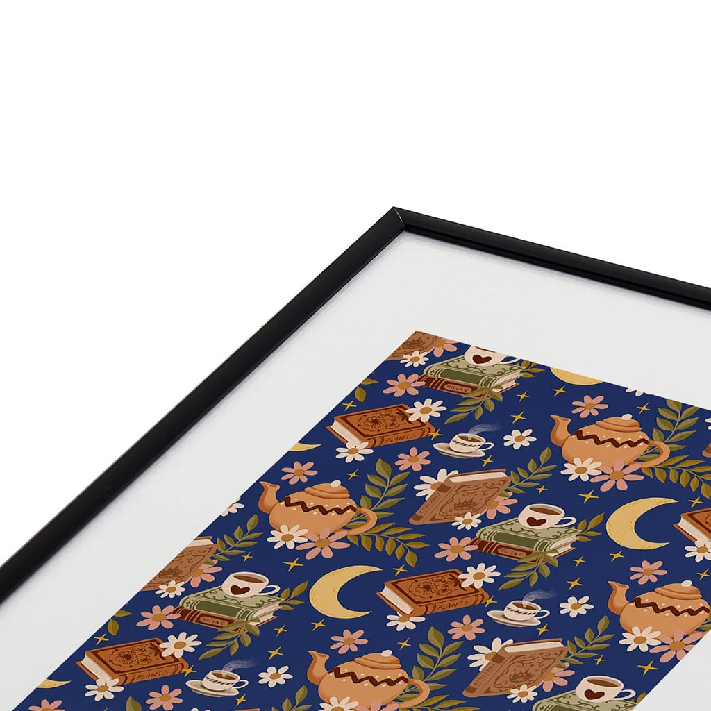 Avenie Moonlit Reading Nook II Metal Framed Art Print