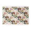 Marta Barragan Camarasa Hand Painted Peony Florals Welcome Mat