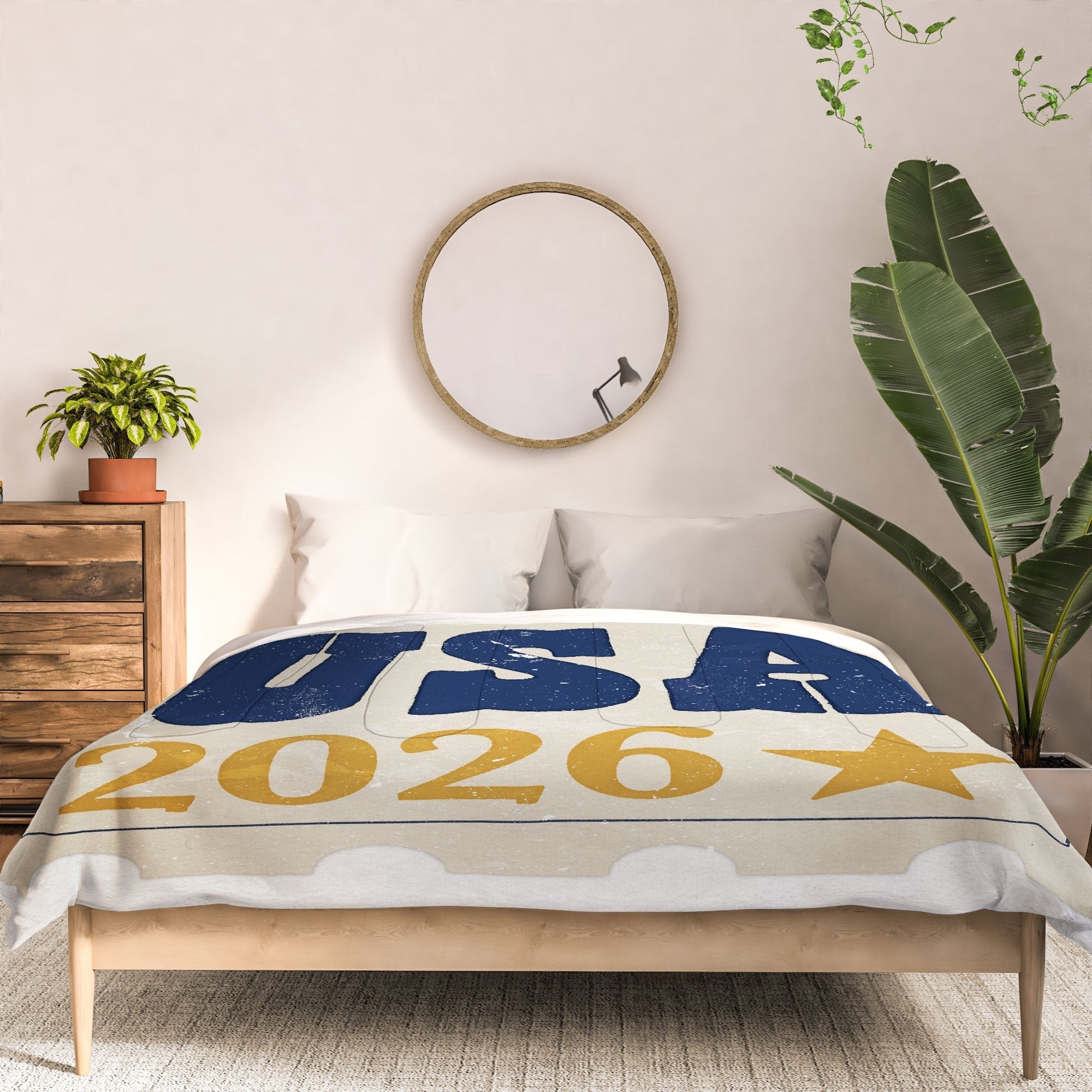 DENY Designs USA Stamp Comforter
