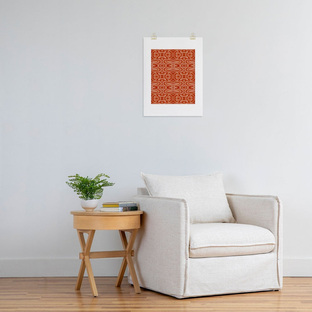 Mirimo Venexiana Burnt Orange Art Print
