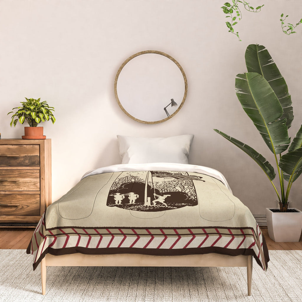 DENY Designs Flag Raisers Striped Square Comforter